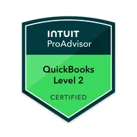 QuickBooks Online Certified ProAdvisor Level 2 badge